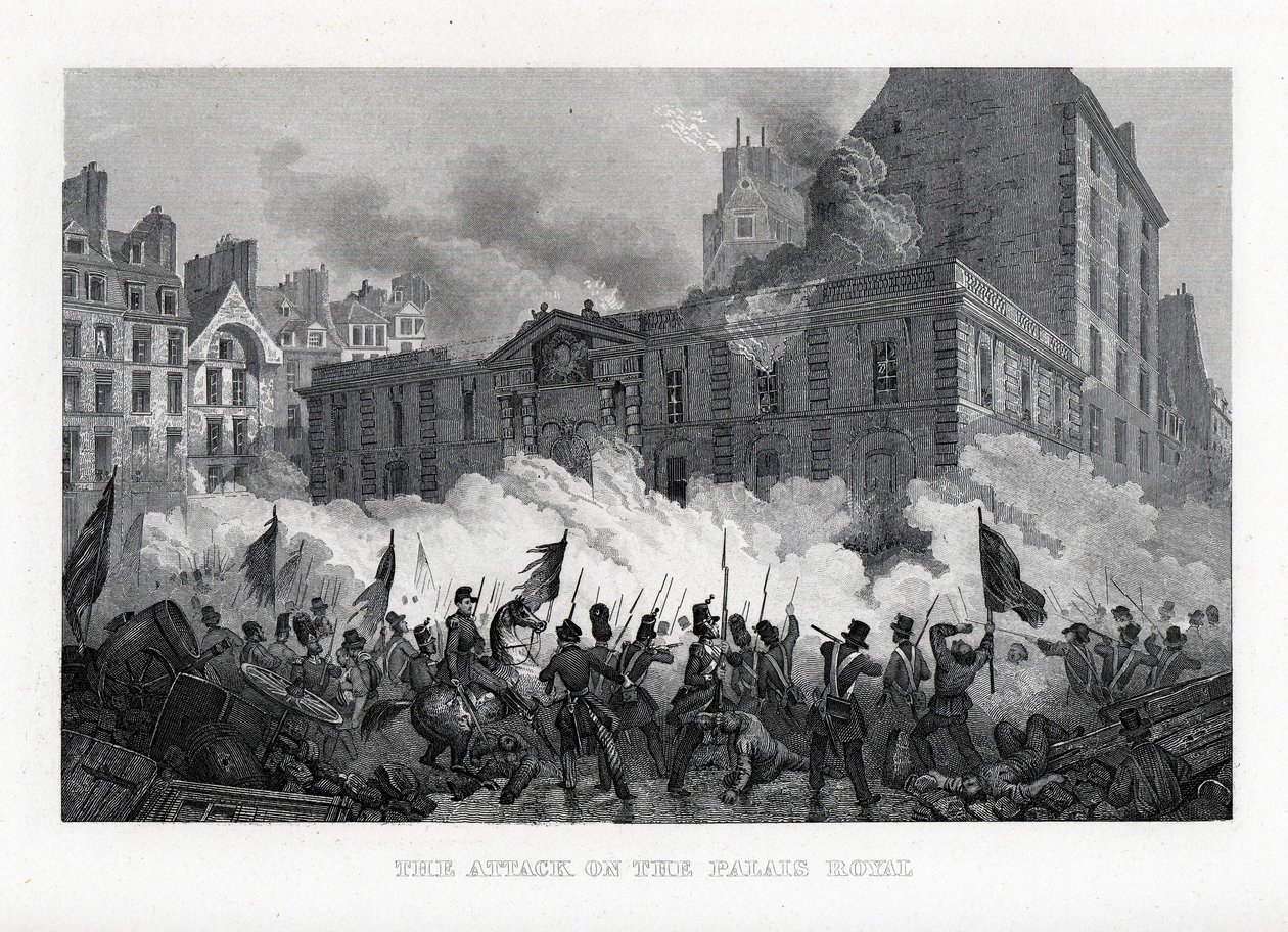 Hyökkäys kuninkaalliseen palatsiin, 1882 tekijältä Unbekannt