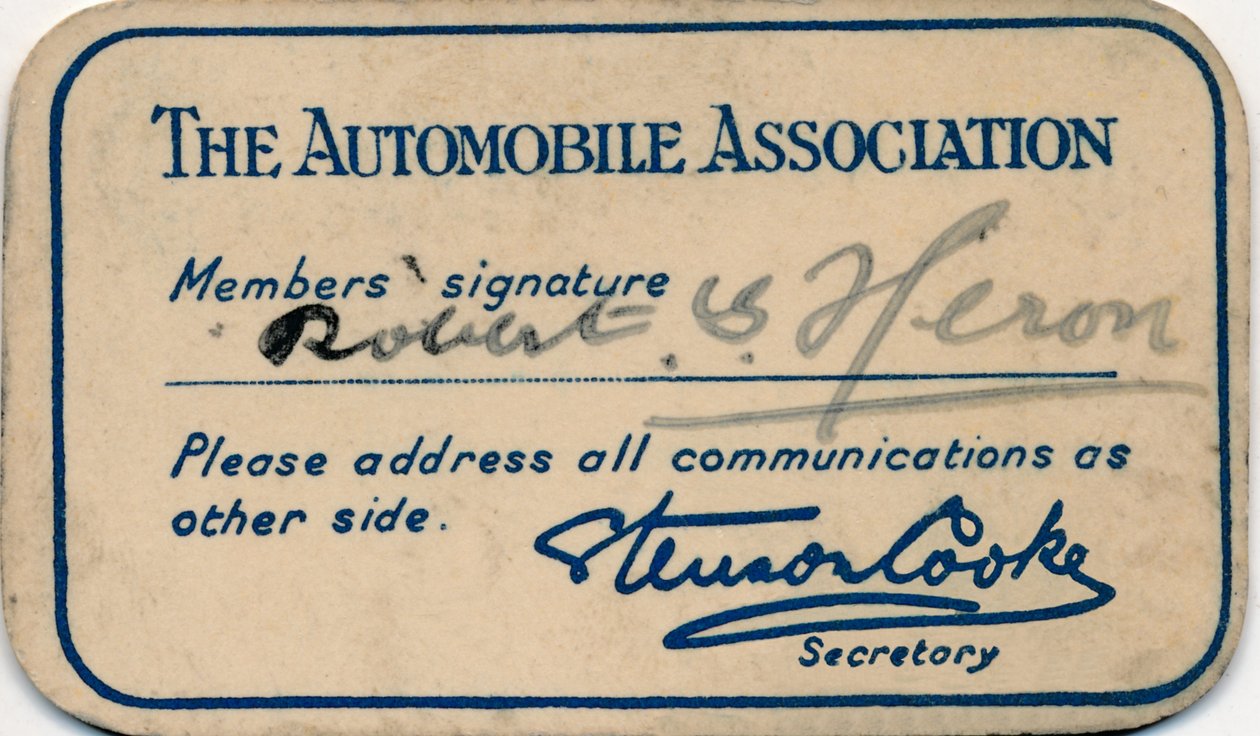 Autoliitto: Jäsenkortti, 1936 tekijältä Unbekannt