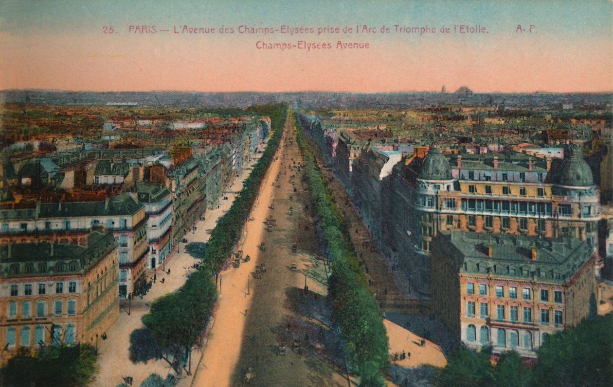 Avenue des Champs-Elysees, Pariisi, 1920 tekijältä Unbekannt