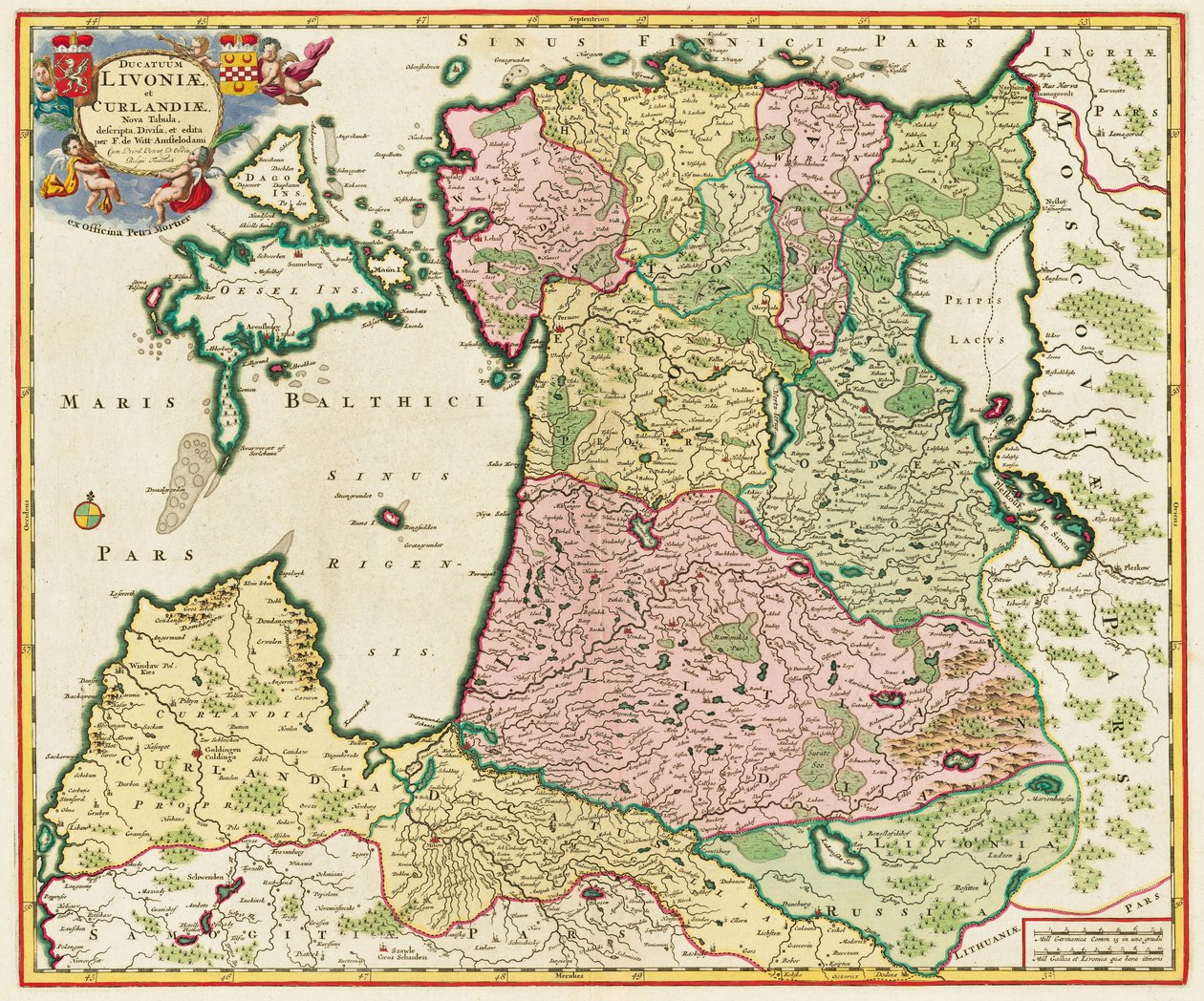 Itämeri Alkaen: Nova Tabula, 1705 tekijältä Unbekannt