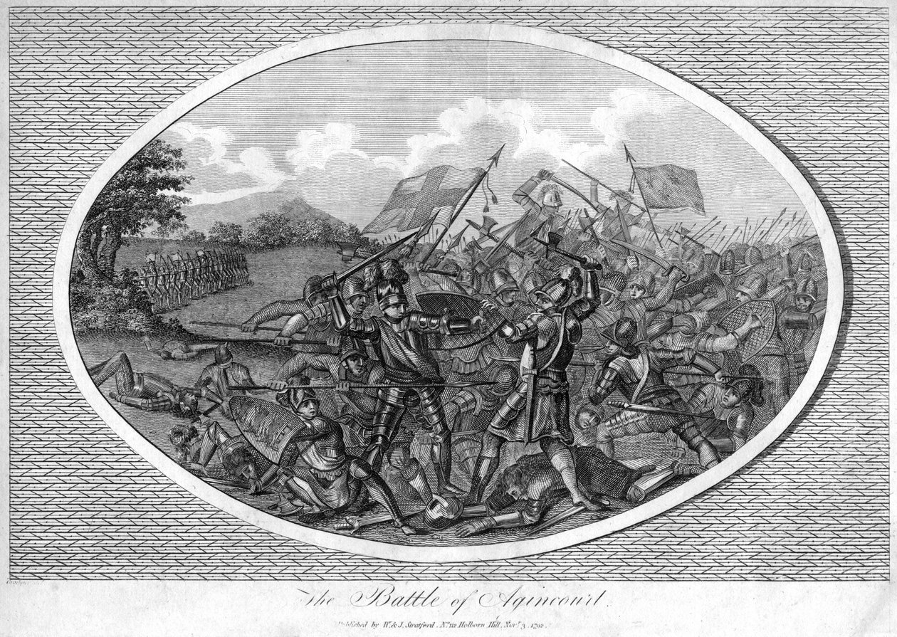 Agincourtin taistelu, 1415, 1792 tekijältä Unbekannt