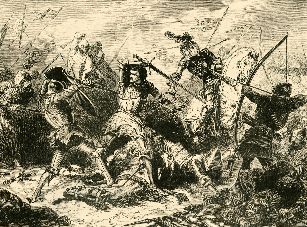 Agincourtin taistelu, 1415, 1890. tekijältä Unbekannt