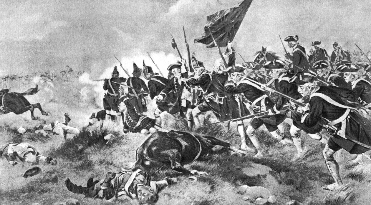 Dettingenin taistelu, 16. kesäkuuta 1743, 1910 tekijältä Unbekannt