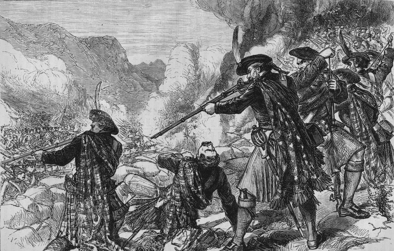 Glenshielin taistelu, 10. kesäkuuta 1719, c1880 tekijältä Unbekannt