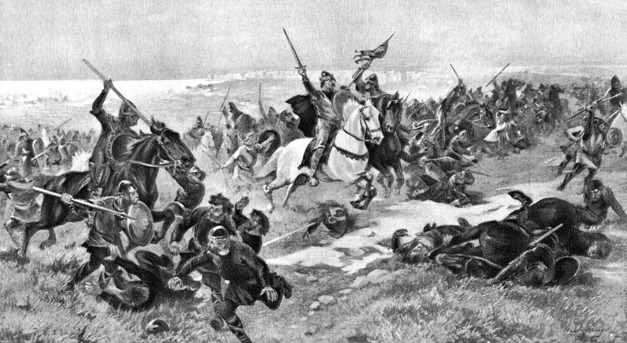 Hastingsin taistelu, 14. lokakuuta 1066, 1910 tekijältä Unbekannt