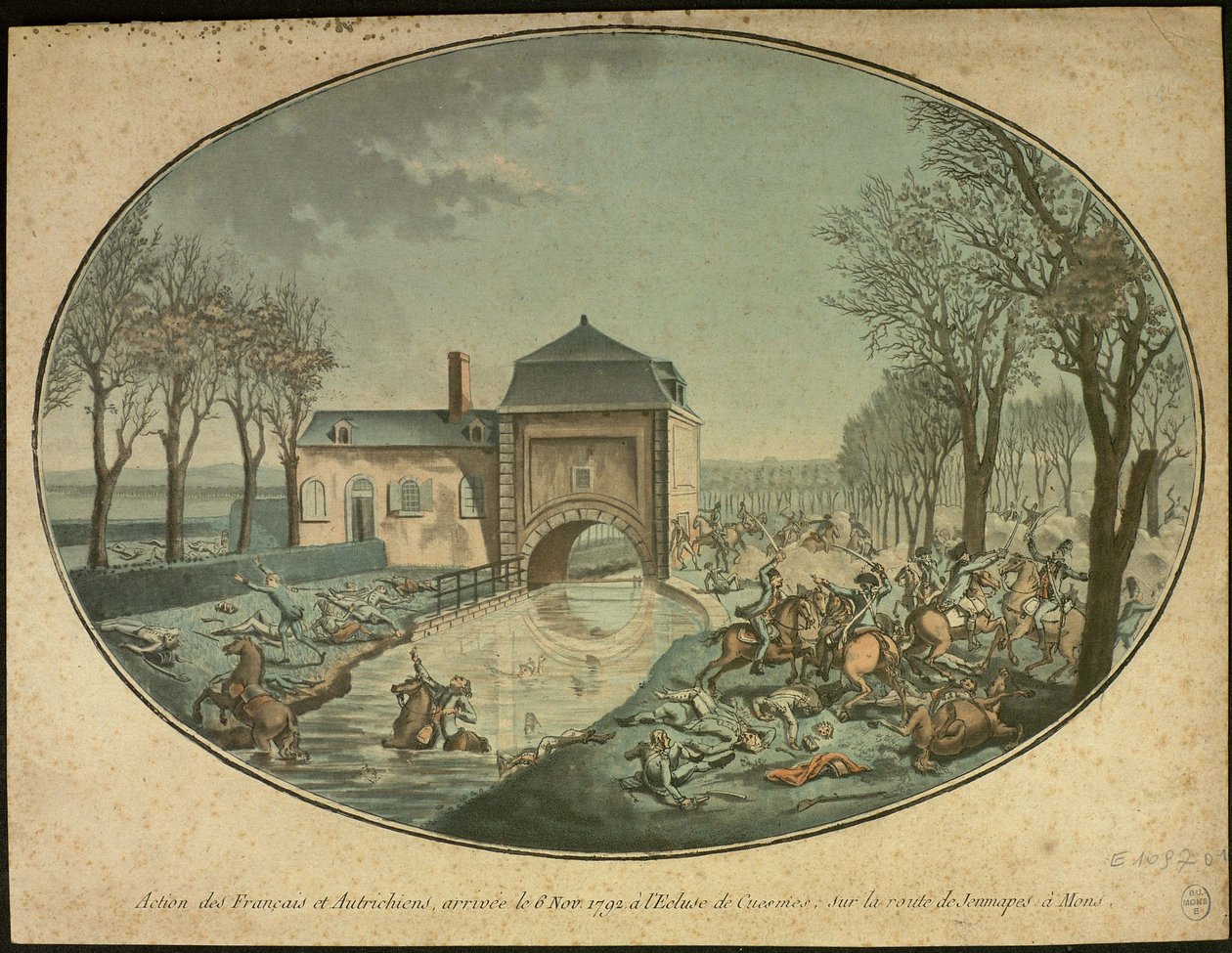 Jemappesin taistelu, n. 1793. tekijältä Unbekannt