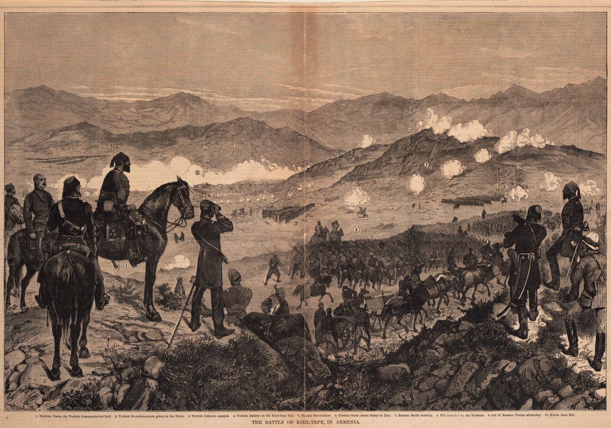 Kizil-Tepen taistelu 25. kesäkuuta 1877 1877 tekijältä Unbekannt