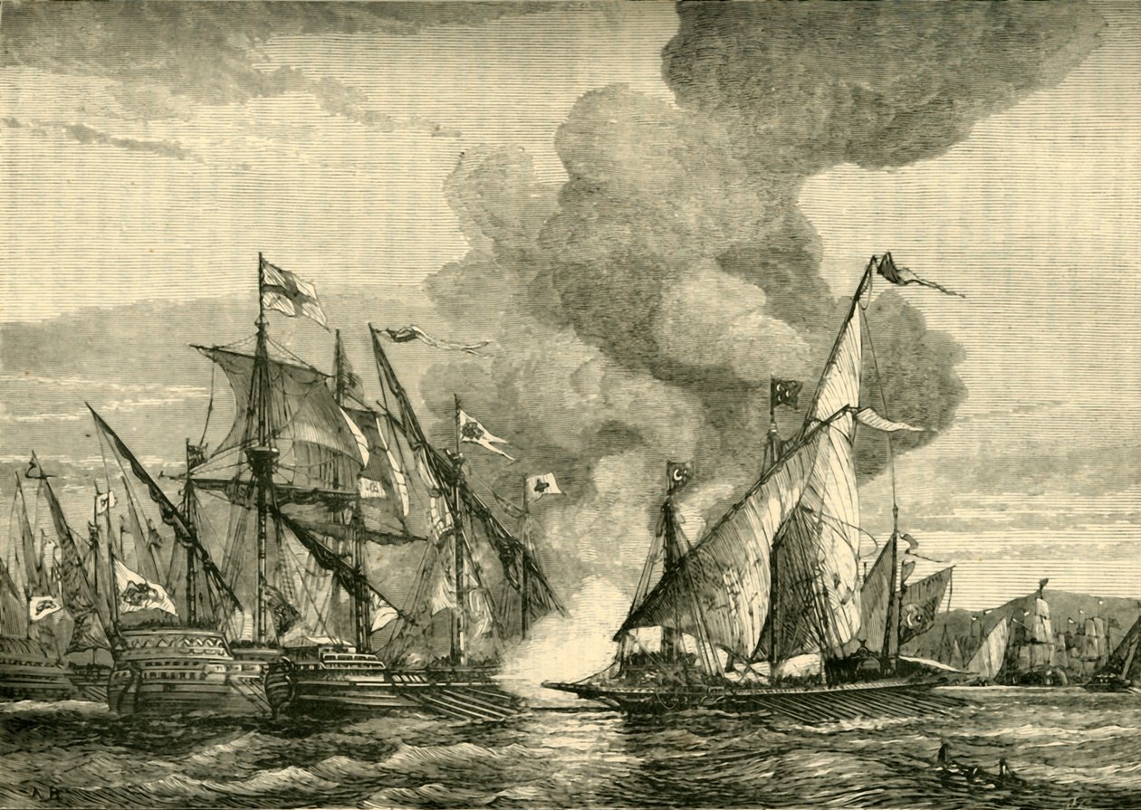 Lepanton taistelu, 1571, 1890. tekijältä Unbekannt