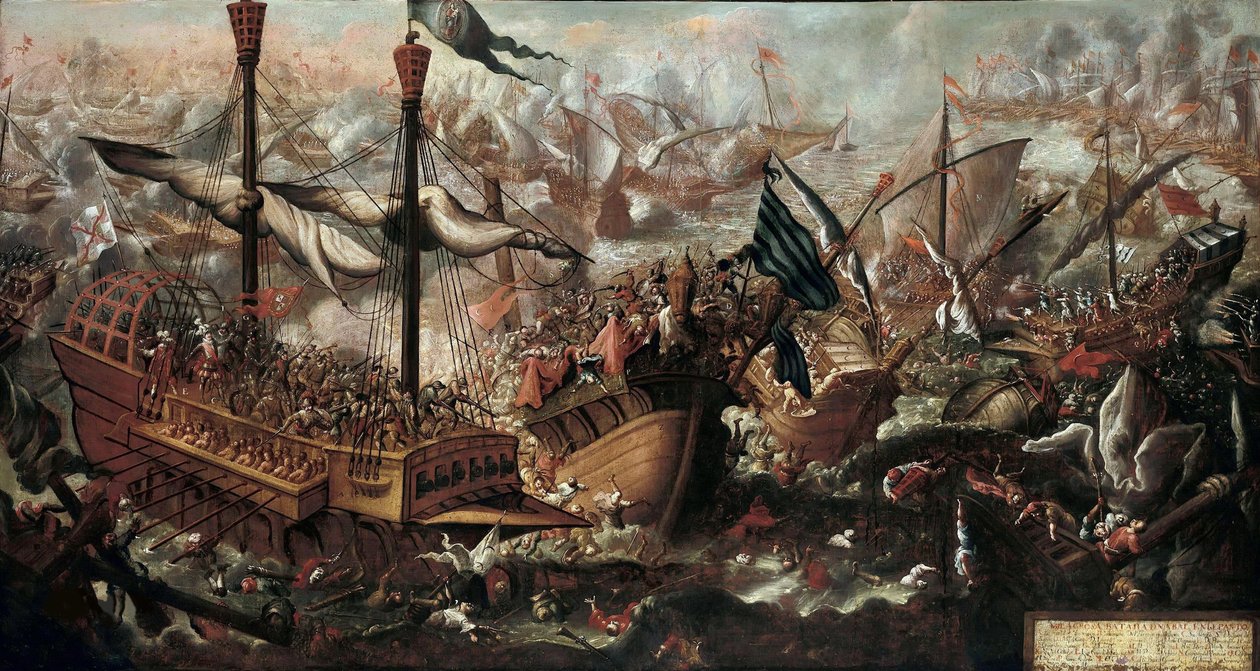 Lepanton taistelu, 1600-luku tekijältä Unbekannt