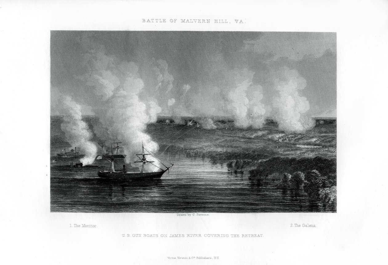 Malvern Hillin taistelu, Virginia, 1. heinäkuuta 1862 1862-1867 tekijältä Unbekannt