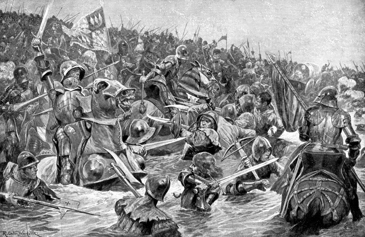 Towtonin taistelu, 29. maaliskuuta 1461, vuonna 1920 tekijältä Unbekannt