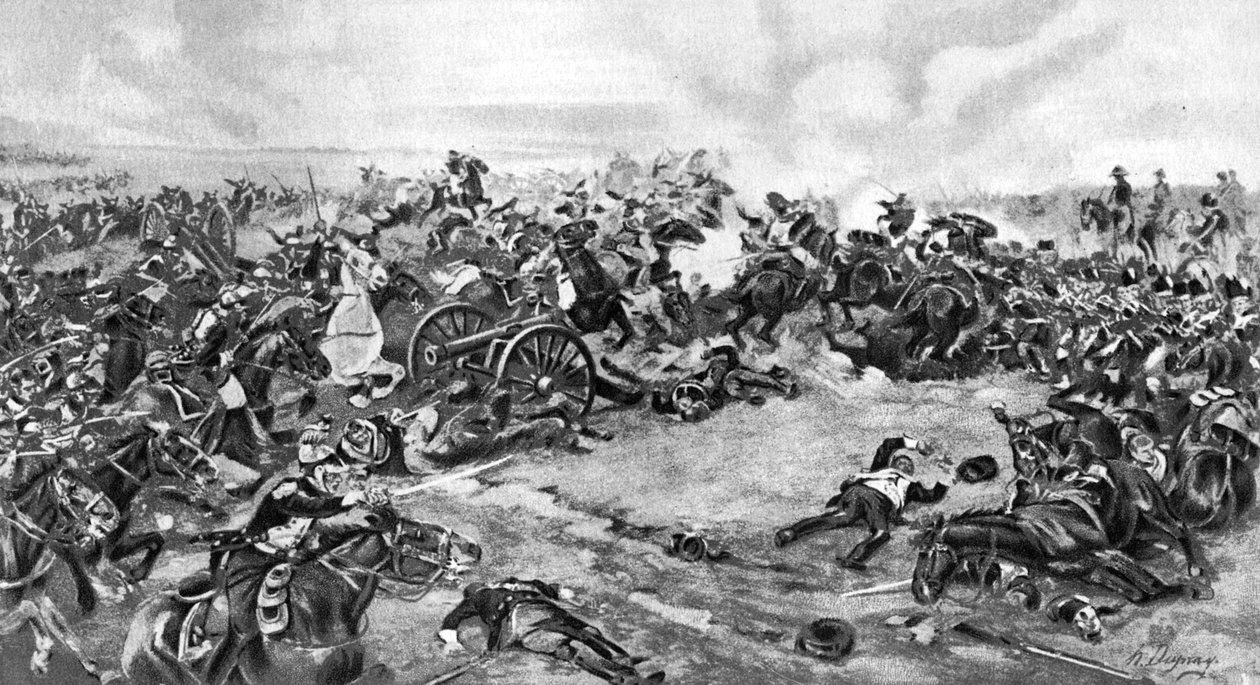 Waterloon taistelu, taisteltiin 18.6.1815, 1910 tekijältä Unbekannt