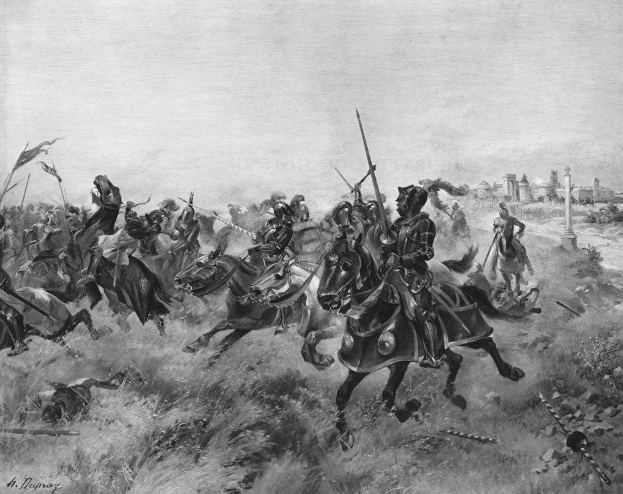 Spursin taistelu, 1513 tekijältä Unbekannt