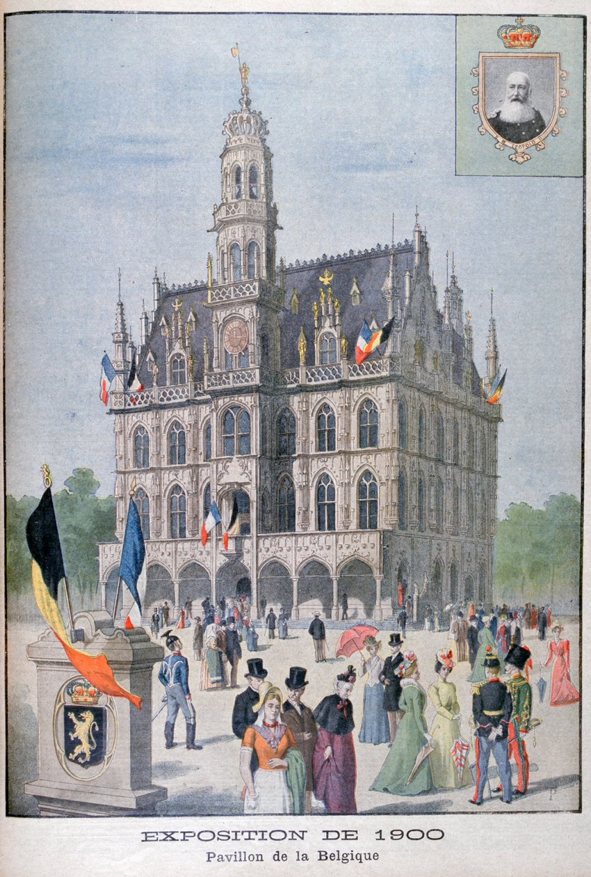 Belgian paviljonki vuoden 1900 yleisnäyttelyssä Pariisissa 1900 tekijältä Unbekannt