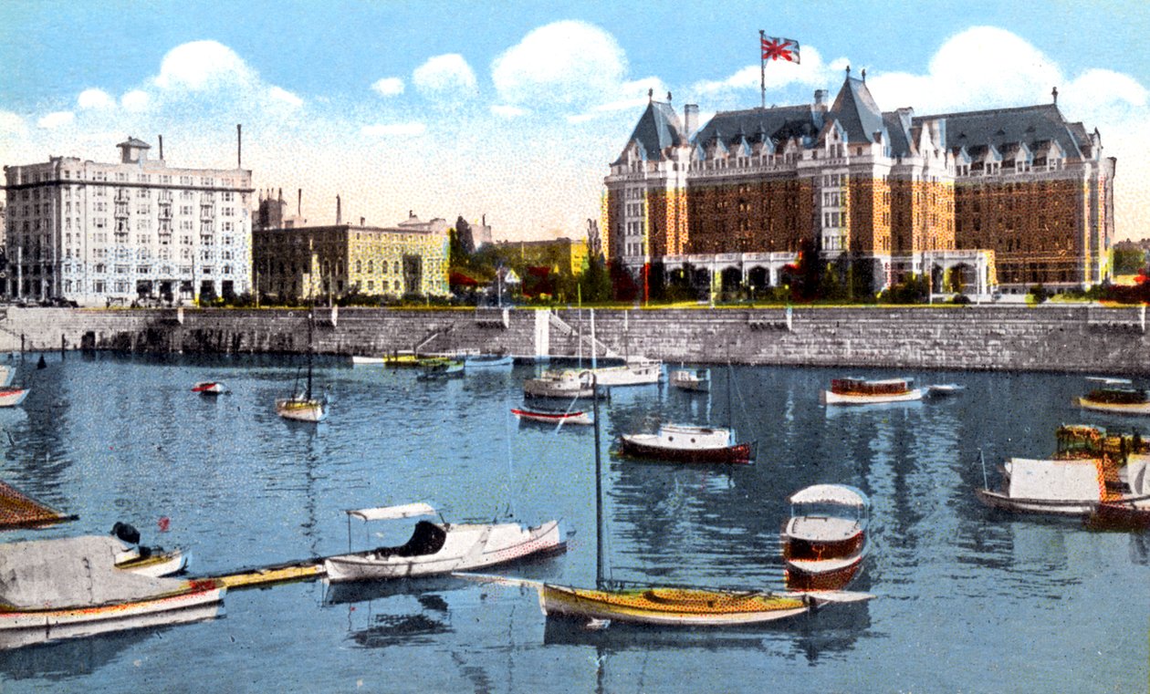 Belmont Building, Union Club and Empress Hotel, Victoria, British Columbia, Kanada, 1900-luku tekijältä Unbekannt