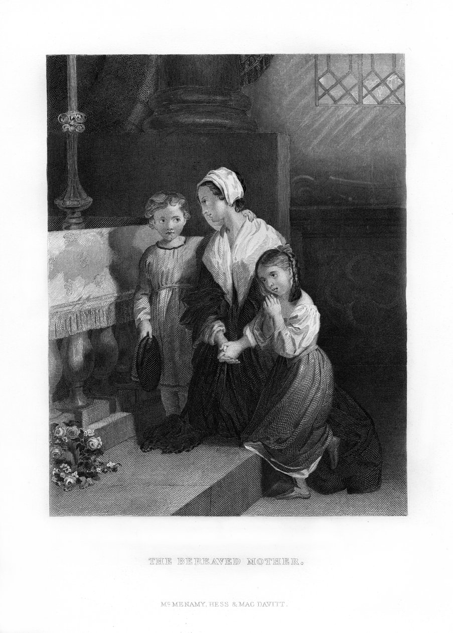 Surullinen äiti, 1872 tekijältä Unbekannt