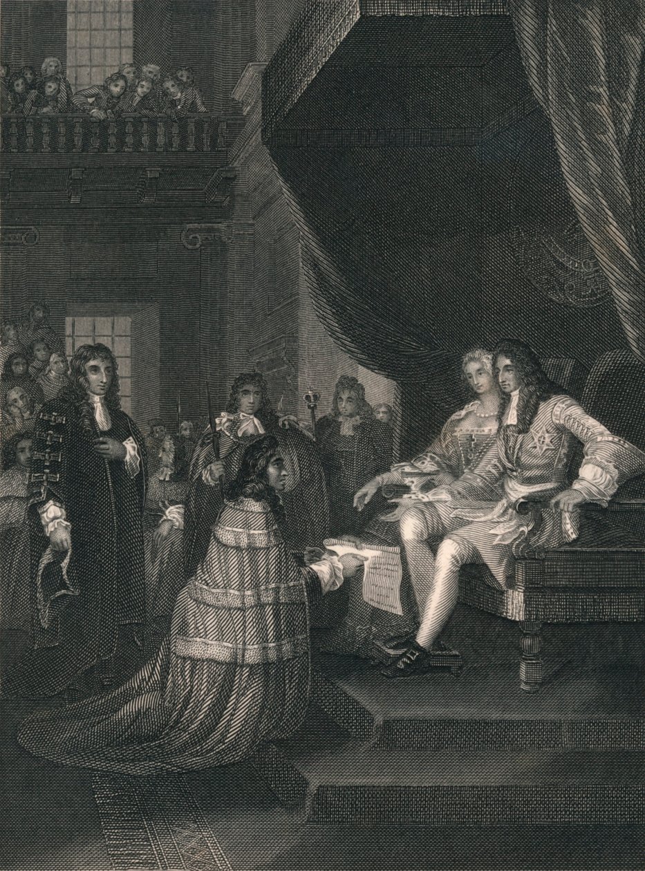 Bill of Rights Esitetty Williamille ja Marylle, 1689, 1800-luvun puoliväli. tekijältä Unbekannt