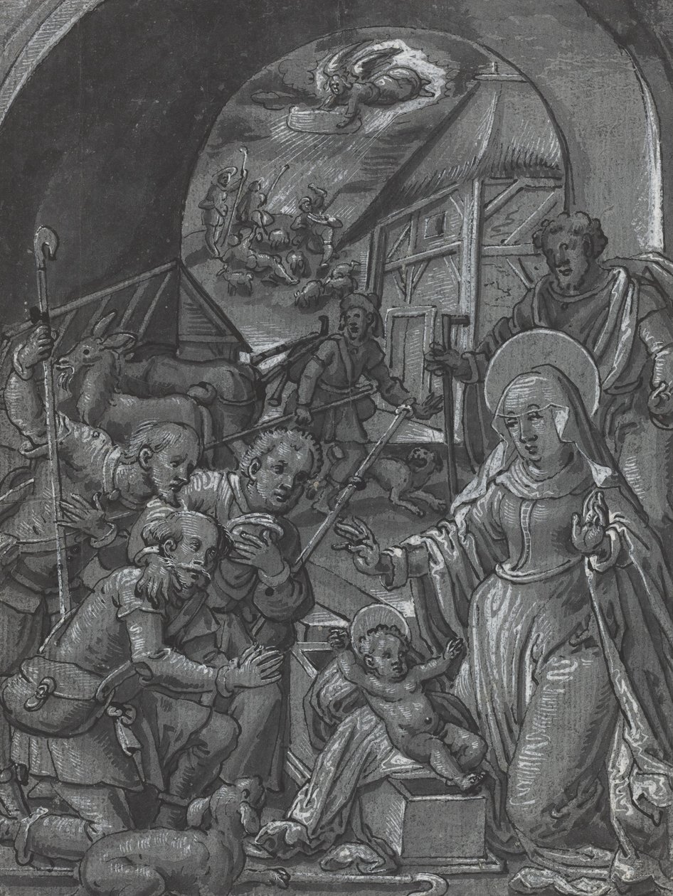 Kristuksen syntymä [verso], n. 1600. tekijältä Unbekannt