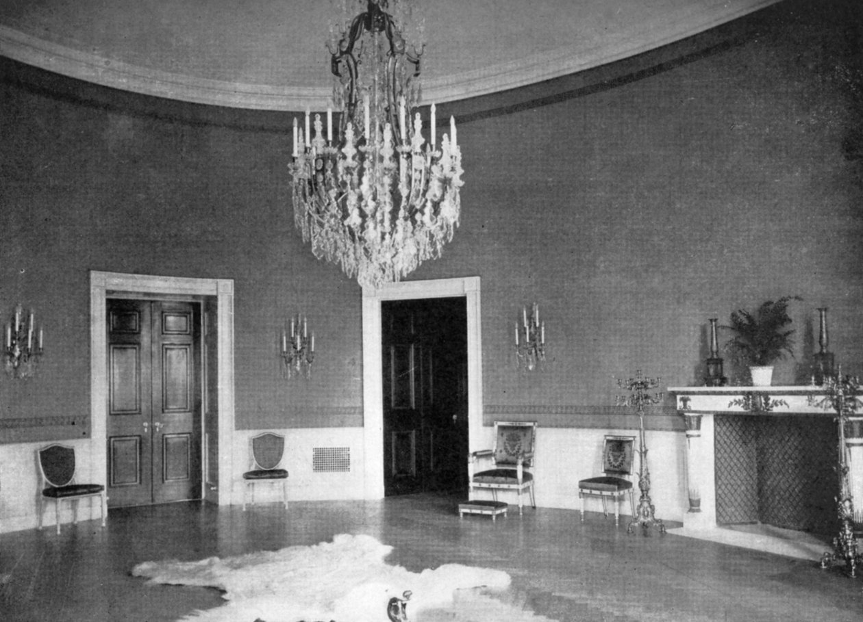 Sininen huone Valkoisessa talossa, Washington DC, USA, 1908 tekijältä Unbekannt