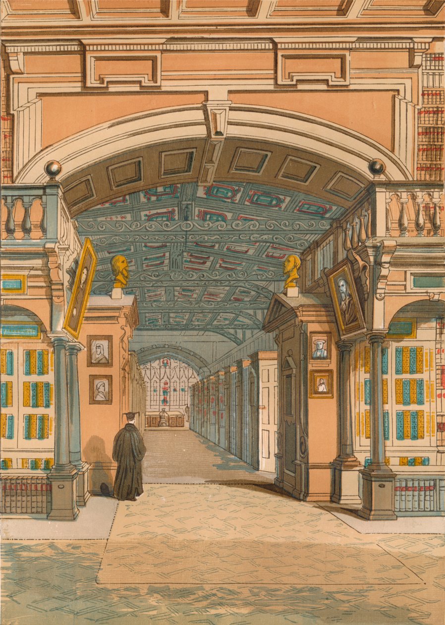 Bodleian Library, Oxford, c1845, 1864 tekijältä Unbekannt