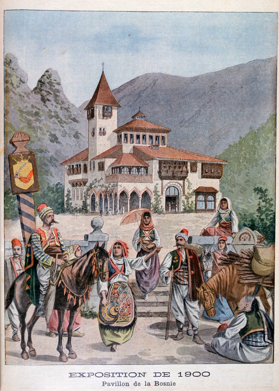 Bosnian paviljonki vuoden 1900 yleisnäyttelyssä, Pariisi, 1900 tekijältä Unbekannt