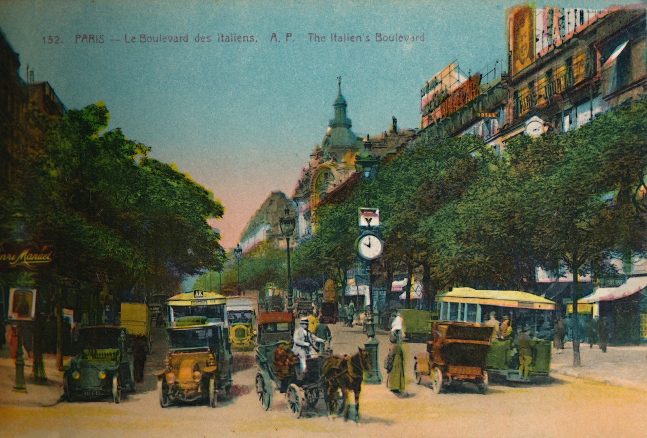 Boulevard des Italiens, Pariisi, 1920 tekijältä Unbekannt