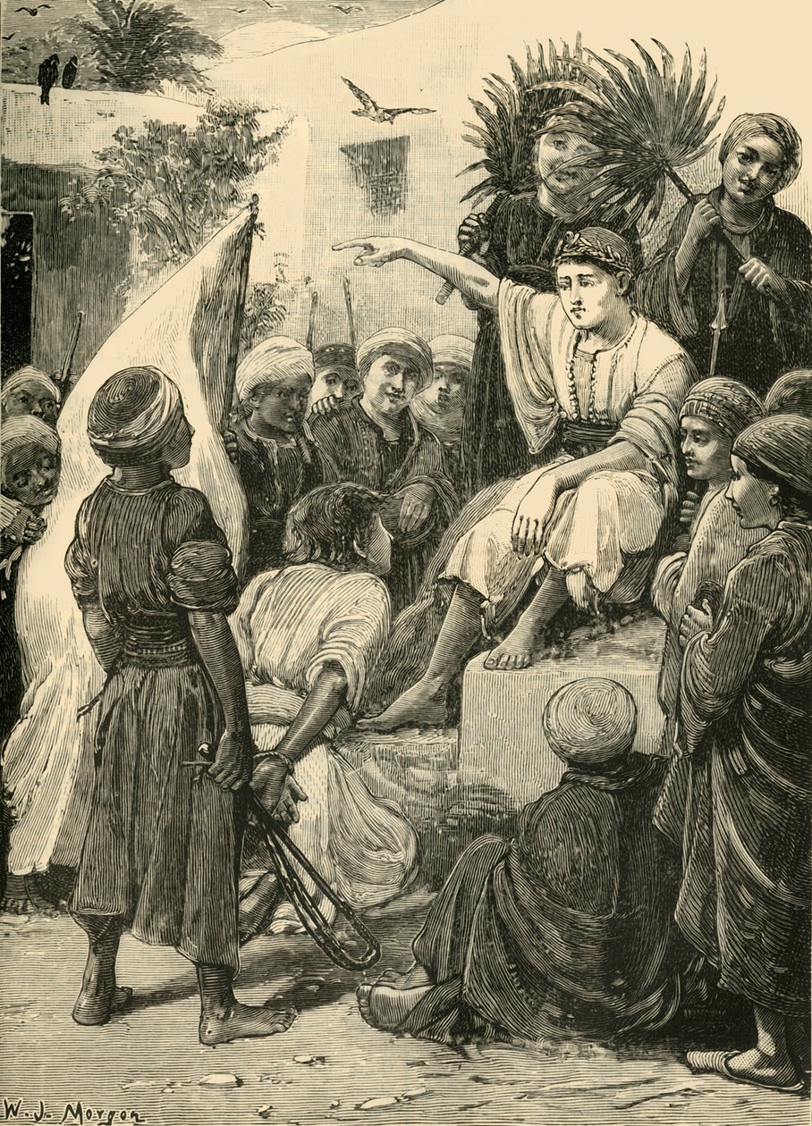 Poika Cyrus näyttelee kuningasta, 1890. tekijältä Unbekannt