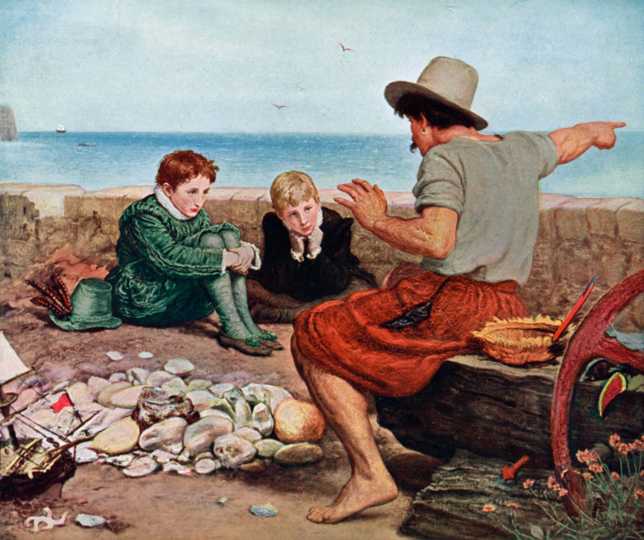 The Boyhood of Raleigh, 1908-1909 tekijältä Unbekannt