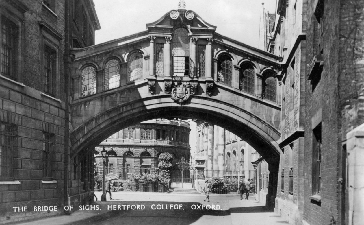 Huokausten silta, Hertford College, Oxford University, Oxford, 1900-luvun alku tekijältä Unbekannt