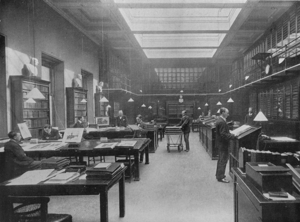 British Museum Print Room, c1901 tekijältä Unbekannt
