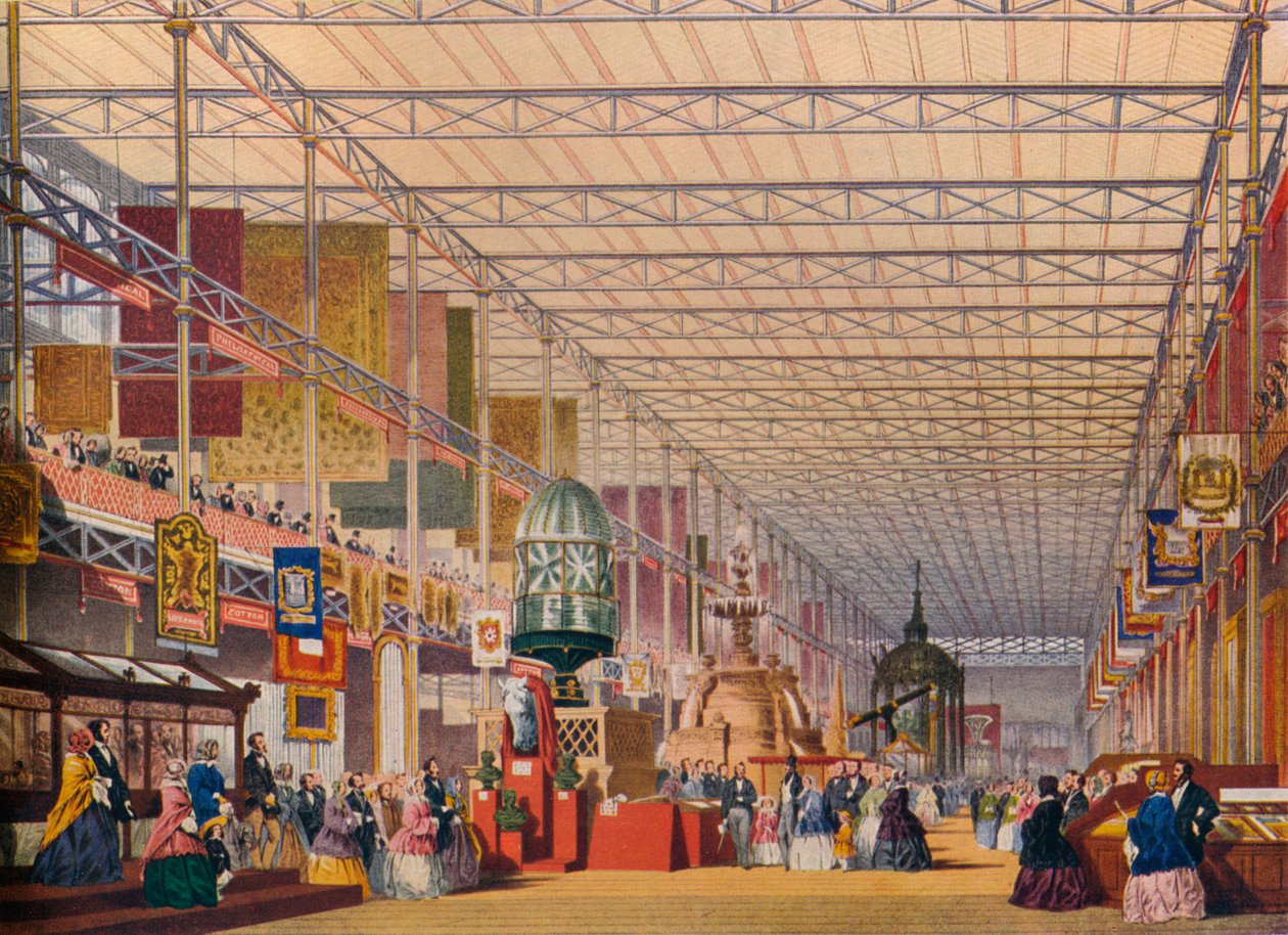 British Nave suuressa näyttelyssä 1851, Crystal Palace, c1854 tekijältä Unbekannt