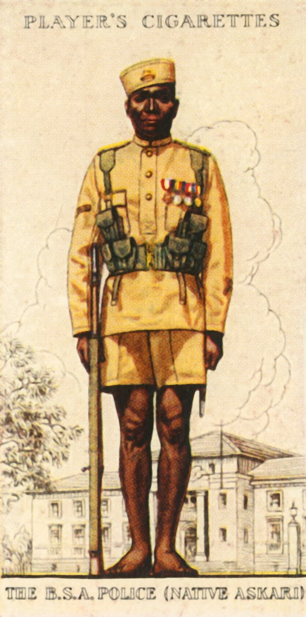 Brittiläinen Etelä-Afrikan poliisin syntyperäinen Askari, 1936. tekijältä Unbekannt