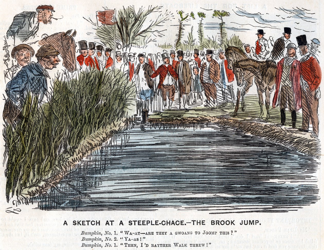 Brook Jump, 1863 tekijältä Unbekannt