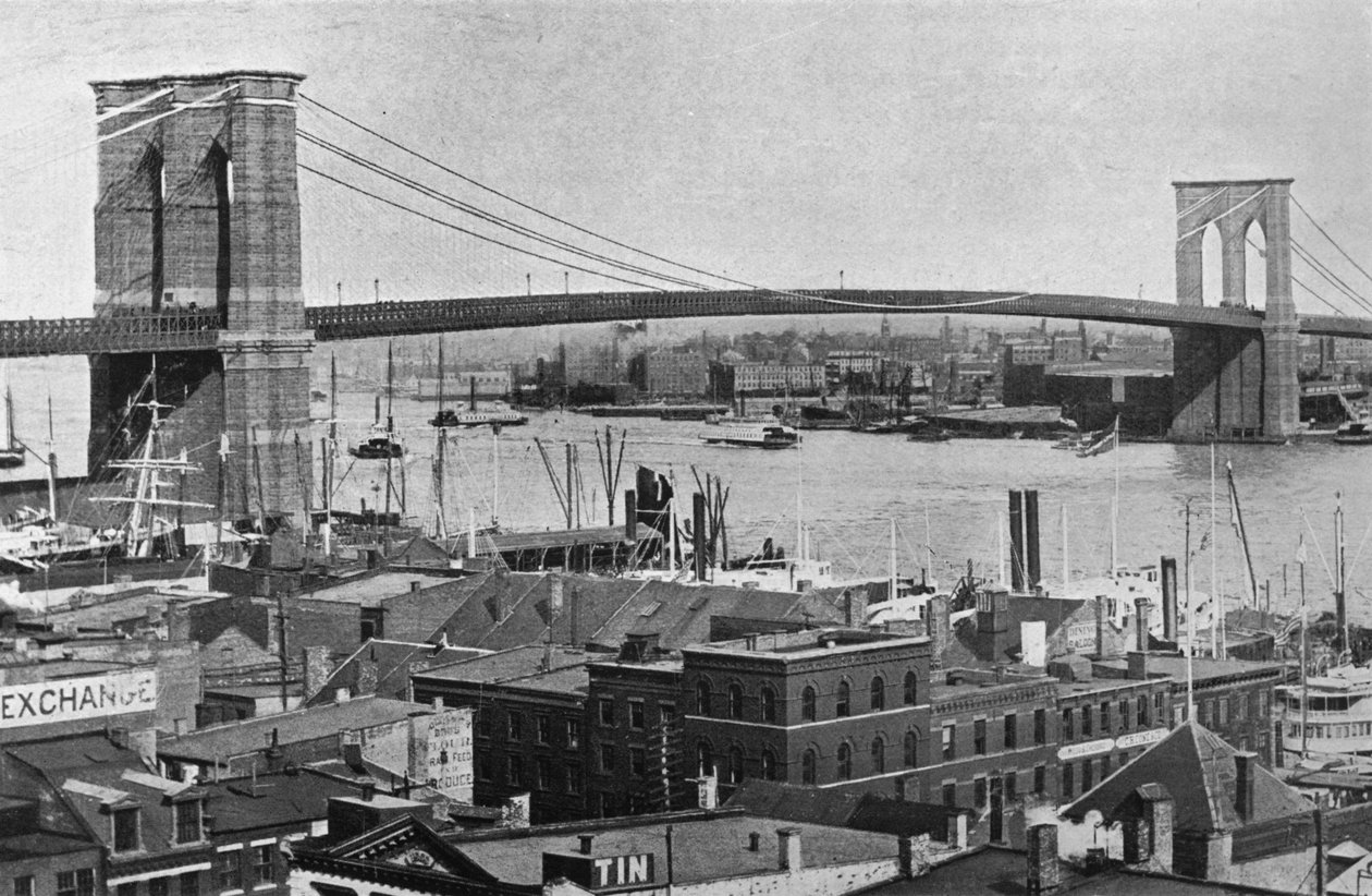 Brooklyn Bridge, New York, 1915 tekijältä Unbekannt