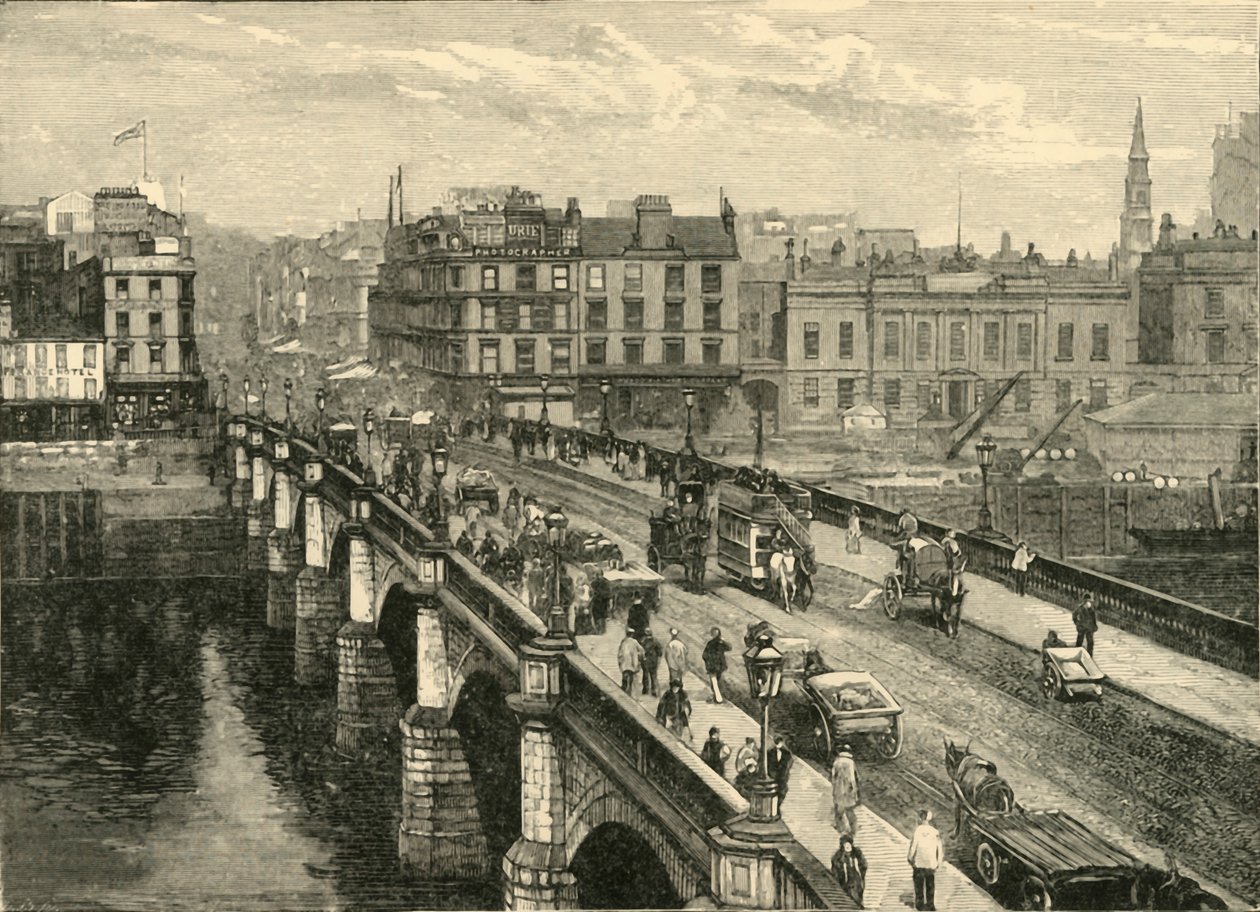Broomielaw Bridge, Glasgow, 1898. tekijältä Unbekannt