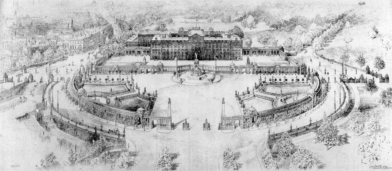 Tuleva Buckinghamin palatsi, 1910 tekijältä Unbekannt