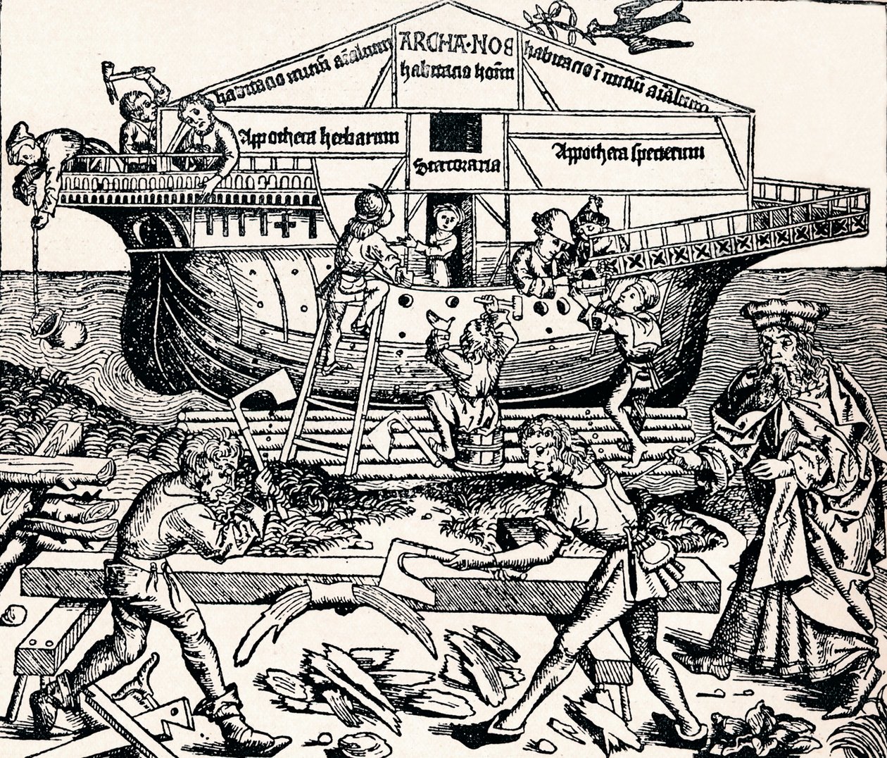 Nooan johtama arkin rakennus, 1493, 1903 tekijältä Unbekannt