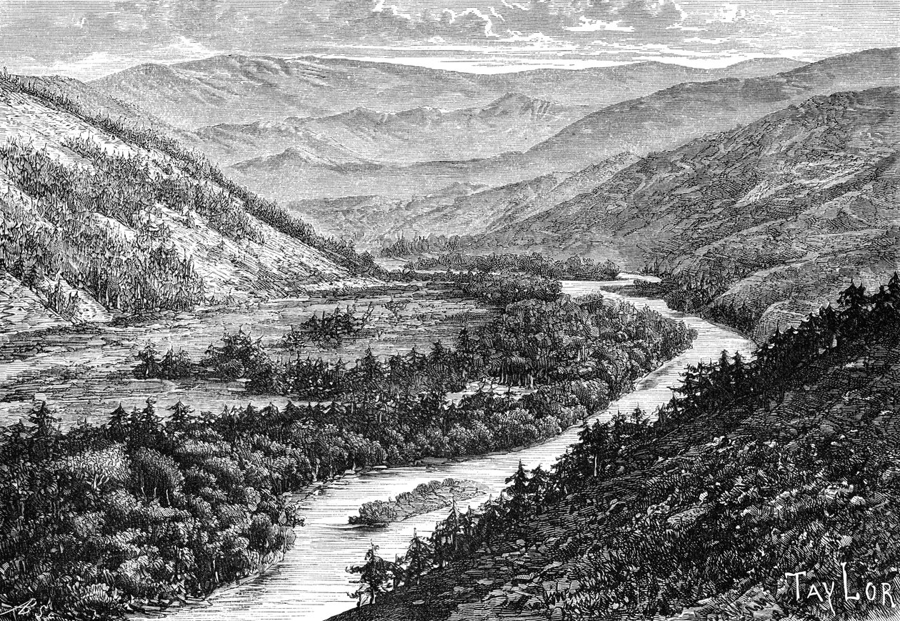 Bukhtarman laakso Altai-vuoristossa, 1895 tekijältä Unbekannt