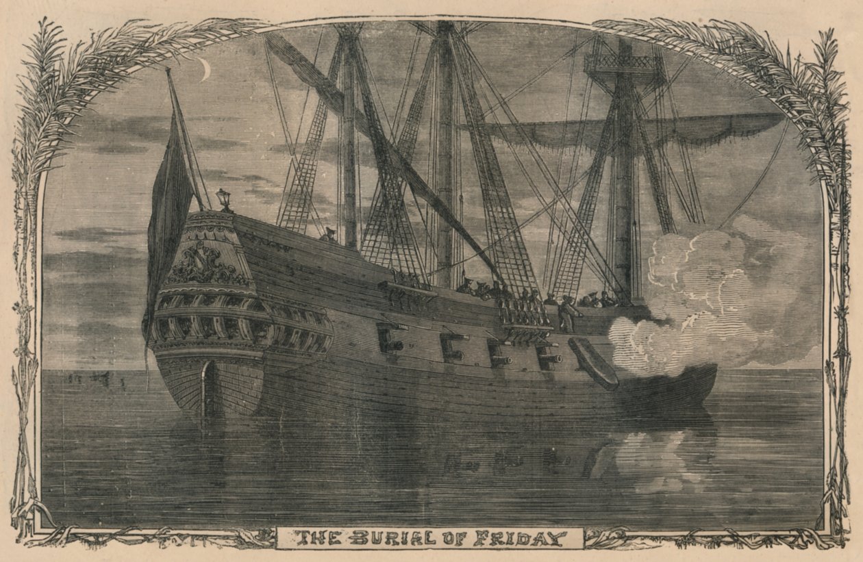 Perjantain hautaus, c1870 tekijältä Unbekannt