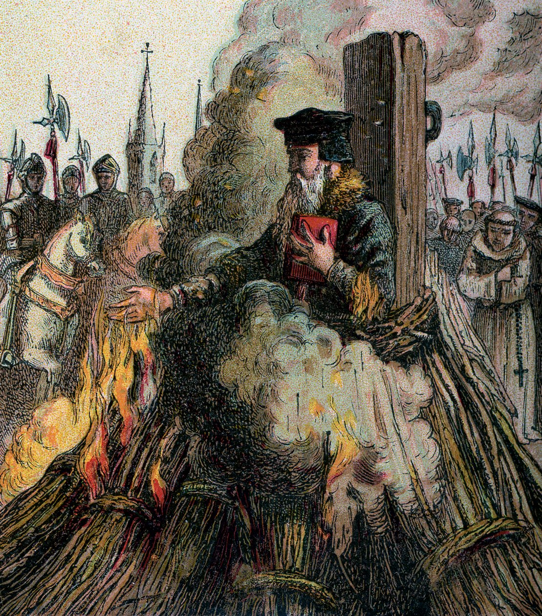 Cranmerin palaminen, 1556, n. 1850 tekijältä Unbekannt