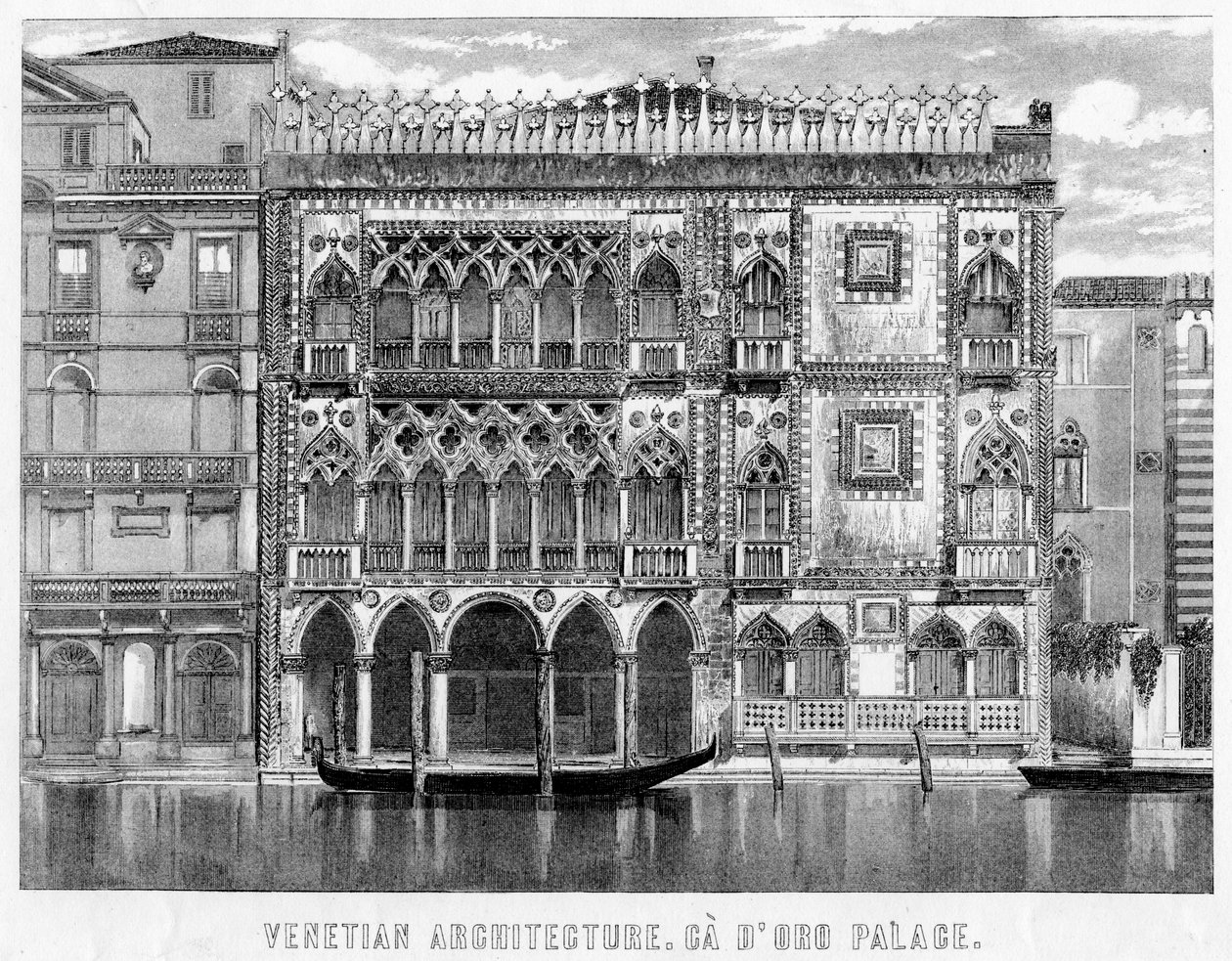 Ca dOro, Venetsia, Italia, 1800-luku tekijältä Unbekannt