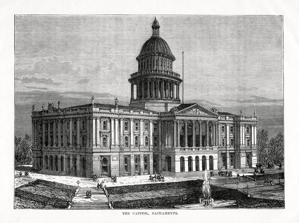 Capitol, Sacramento, Kalifornia, Yhdysvallat, 1877 tekijältä Unbekannt