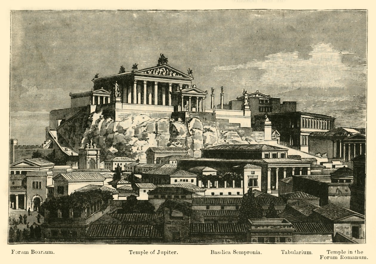 Capitol, Palatine-vuoren entisöinnista, 1890. tekijältä Unbekannt