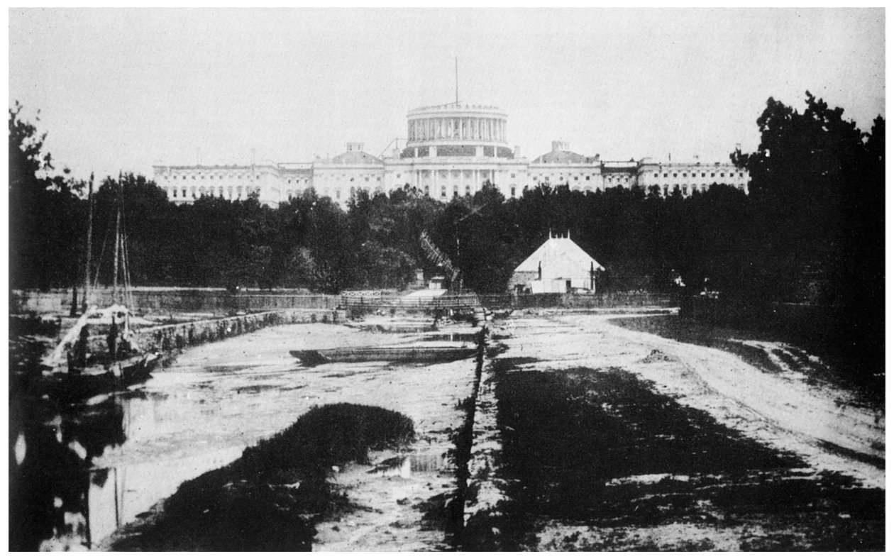 Capitol ilman kupolia, Washington DC, USA, n. 1858 1955 tekijältä Unbekannt