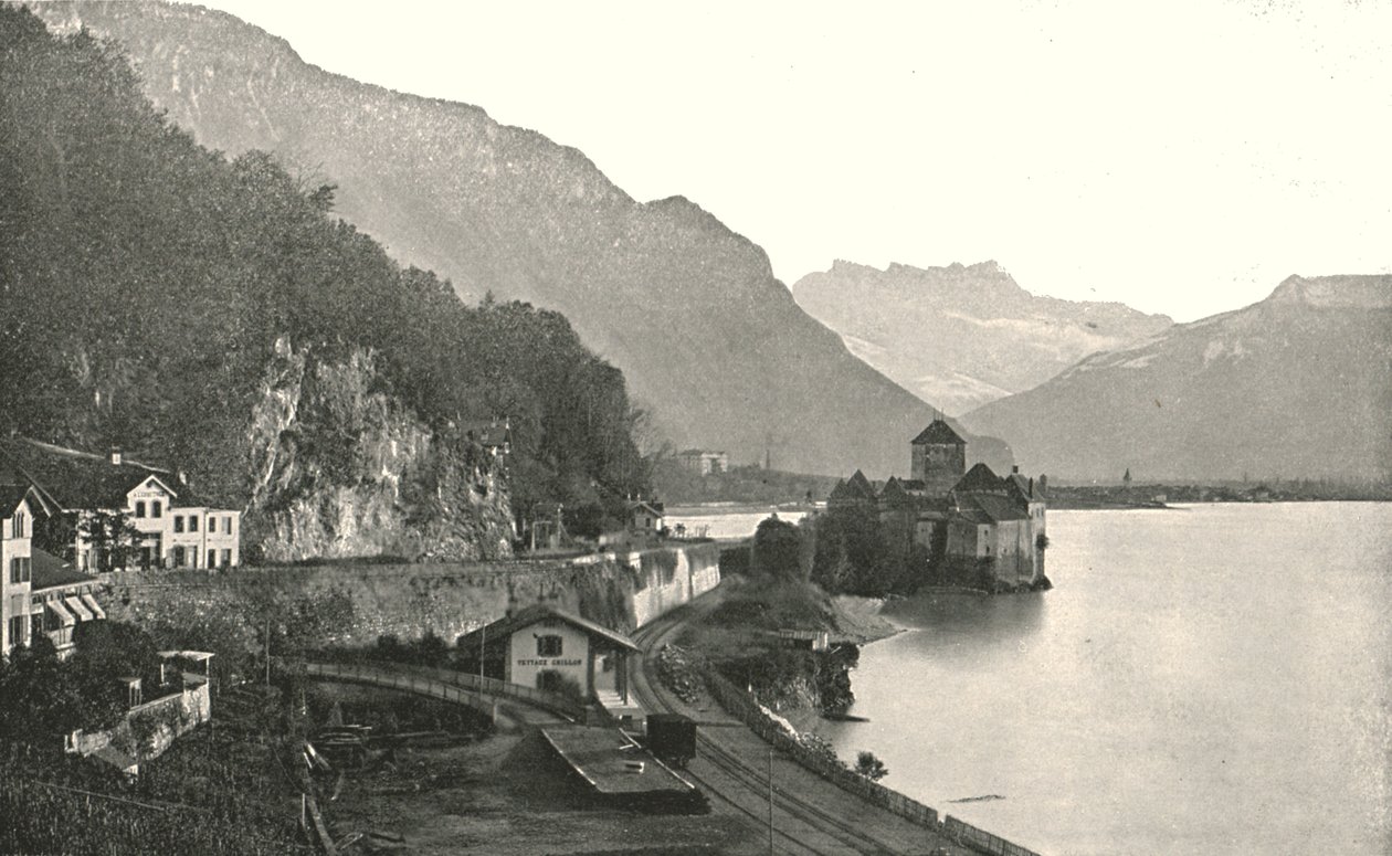 Chillonin linna, Sveitsi, 1895. tekijältä Unbekannt