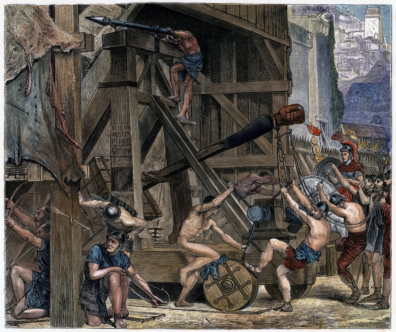Katapultti, c1868 tekijältä Unbekannt