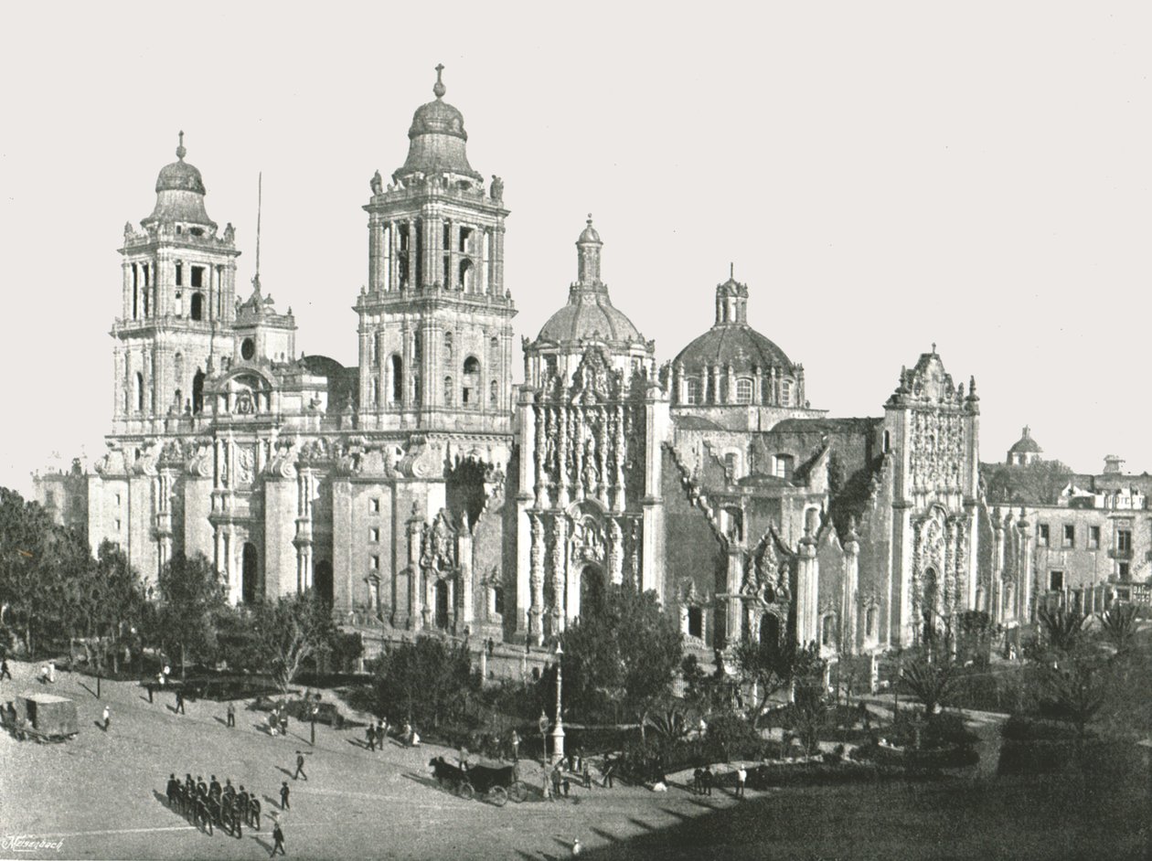 Katedraali, Mexico City, Meksiko, 1895. tekijältä Unbekannt