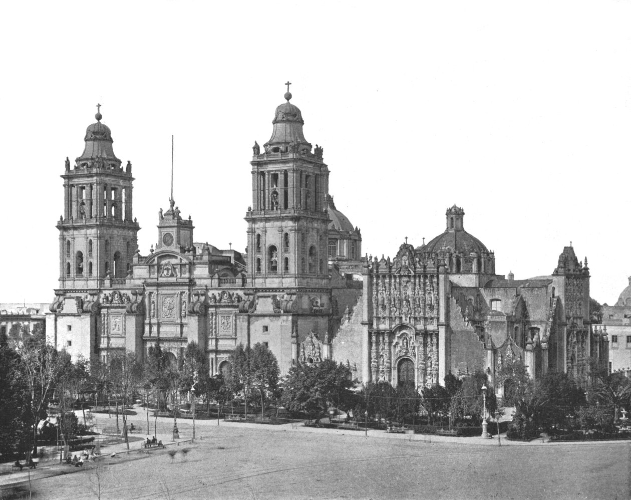 Katedraali, Mexico City, Meksiko, c1900. tekijältä Unbekannt