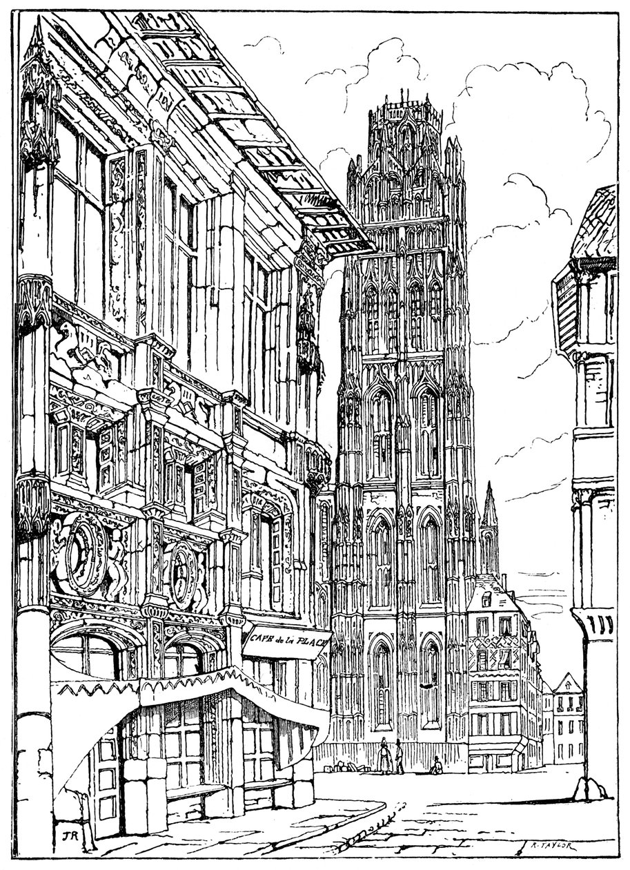 Katedraalin torni, Rouen, 1835 1900 tekijältä Unbekannt
