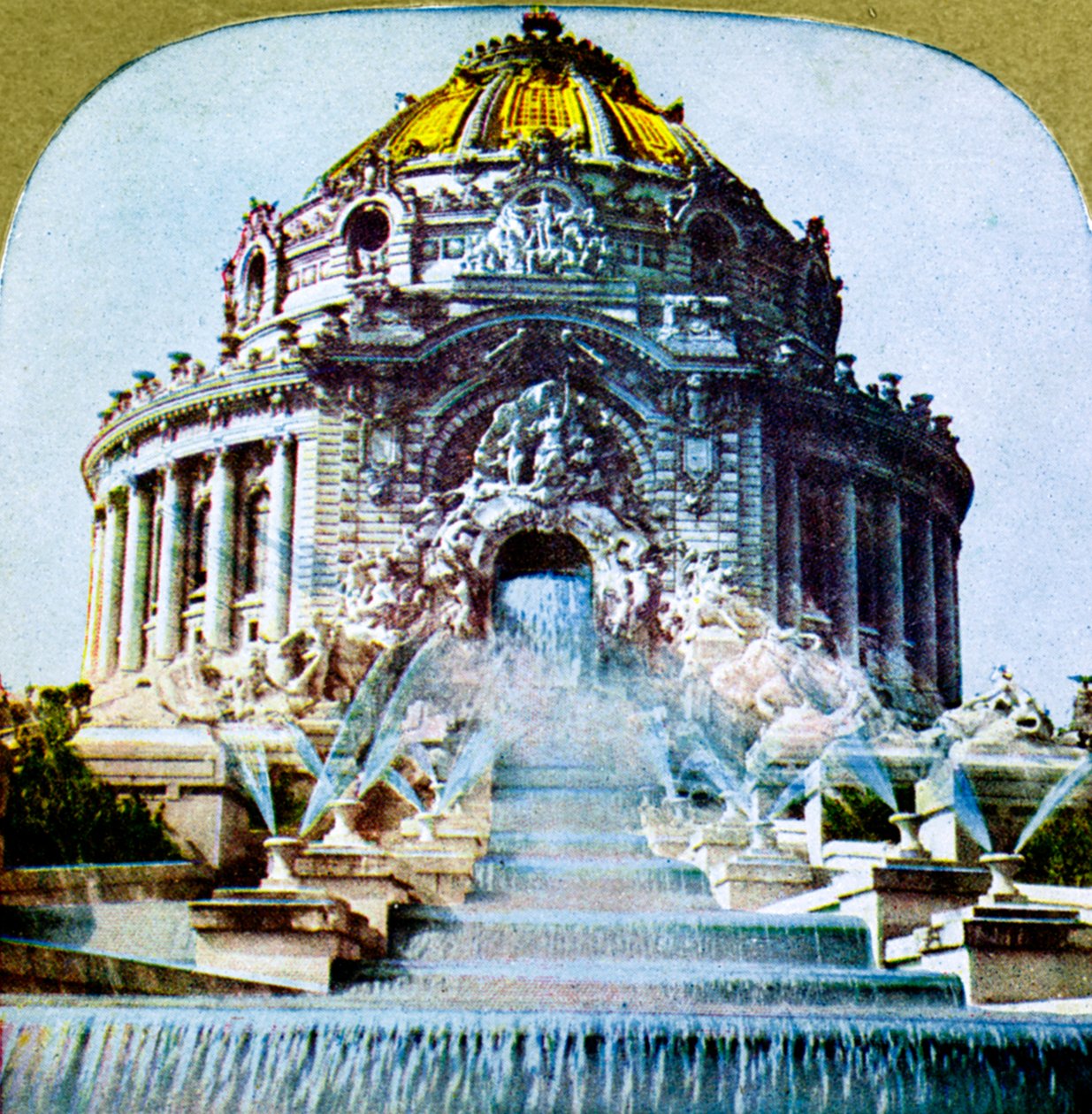 Central Cascade maailmannäyttelystä, St Louis, Missouri. USA, 1904 tekijältä Unbekannt